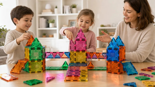 How to Divide a 100-Piece Magnetic Tile Set for Group Play
