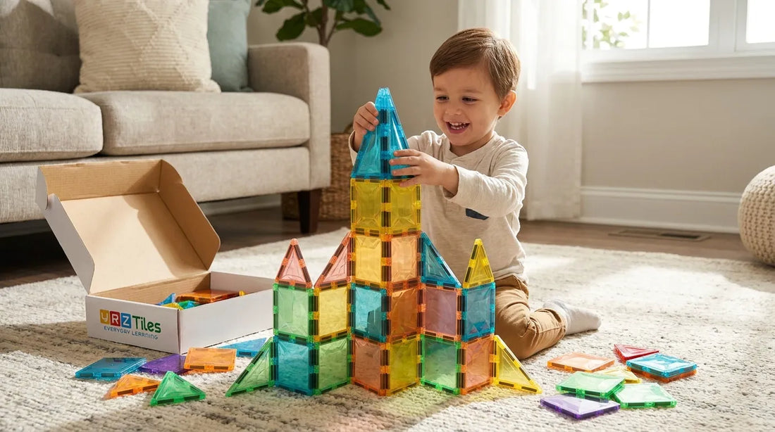 12 Small-Set Magnetic Tile Challenges Using 32 Pieces or Fewer