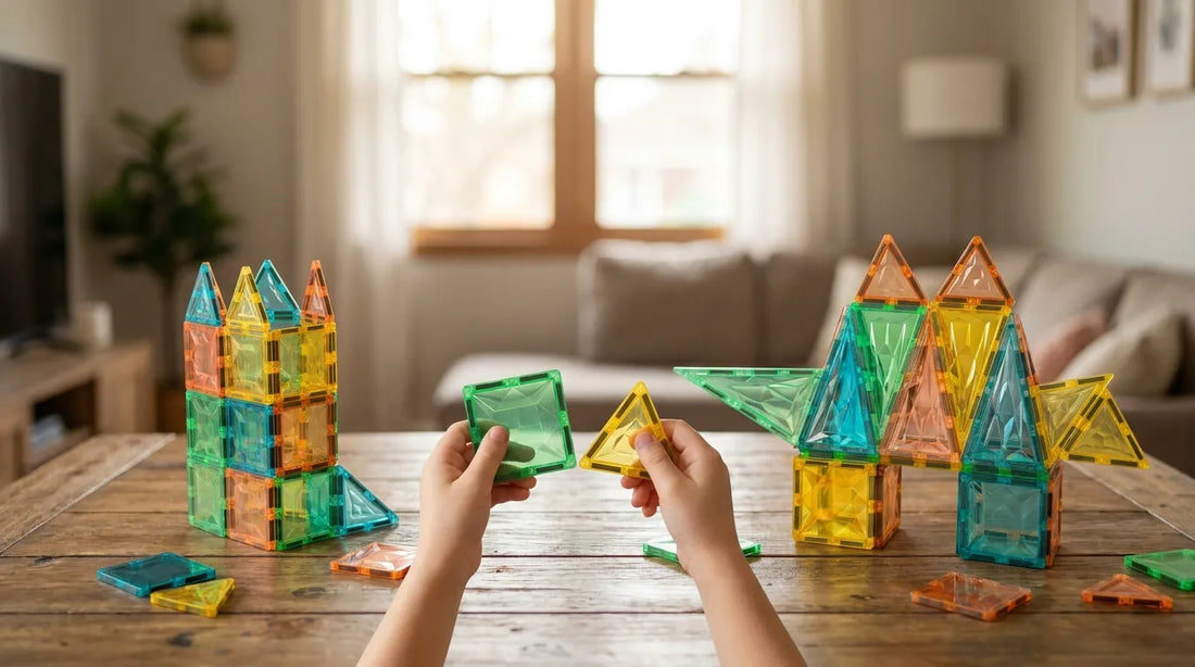 32-Piece vs 100-Piece Magnetic Tiles: How Much Building Space Do You Need?