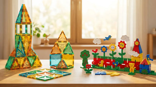 100-Piece Classic vs 58-Piece MagFlake Magnetic Tiles: Which Play Style Fits?