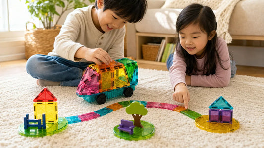 Turn the YRZtiles Chassis into a Magnetic Tile School Bus
