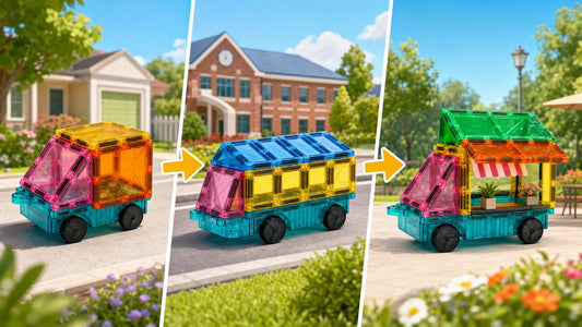 How to Build a Simple Magnetic Tile Car with the YRZtiles Chassis