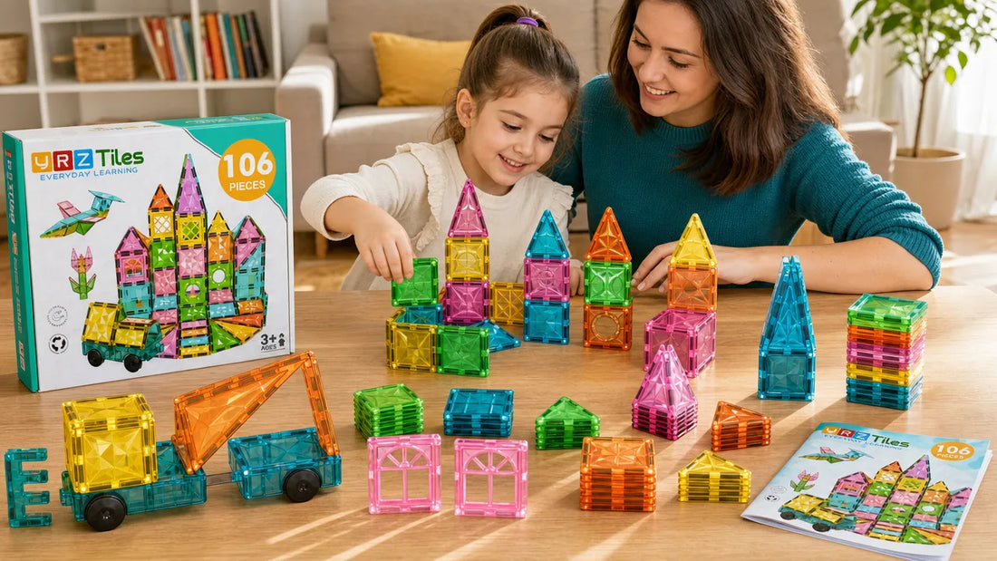 3 Magnetic Tile Castle Window Designs to Try with the YRZtiles 106-Piece Set