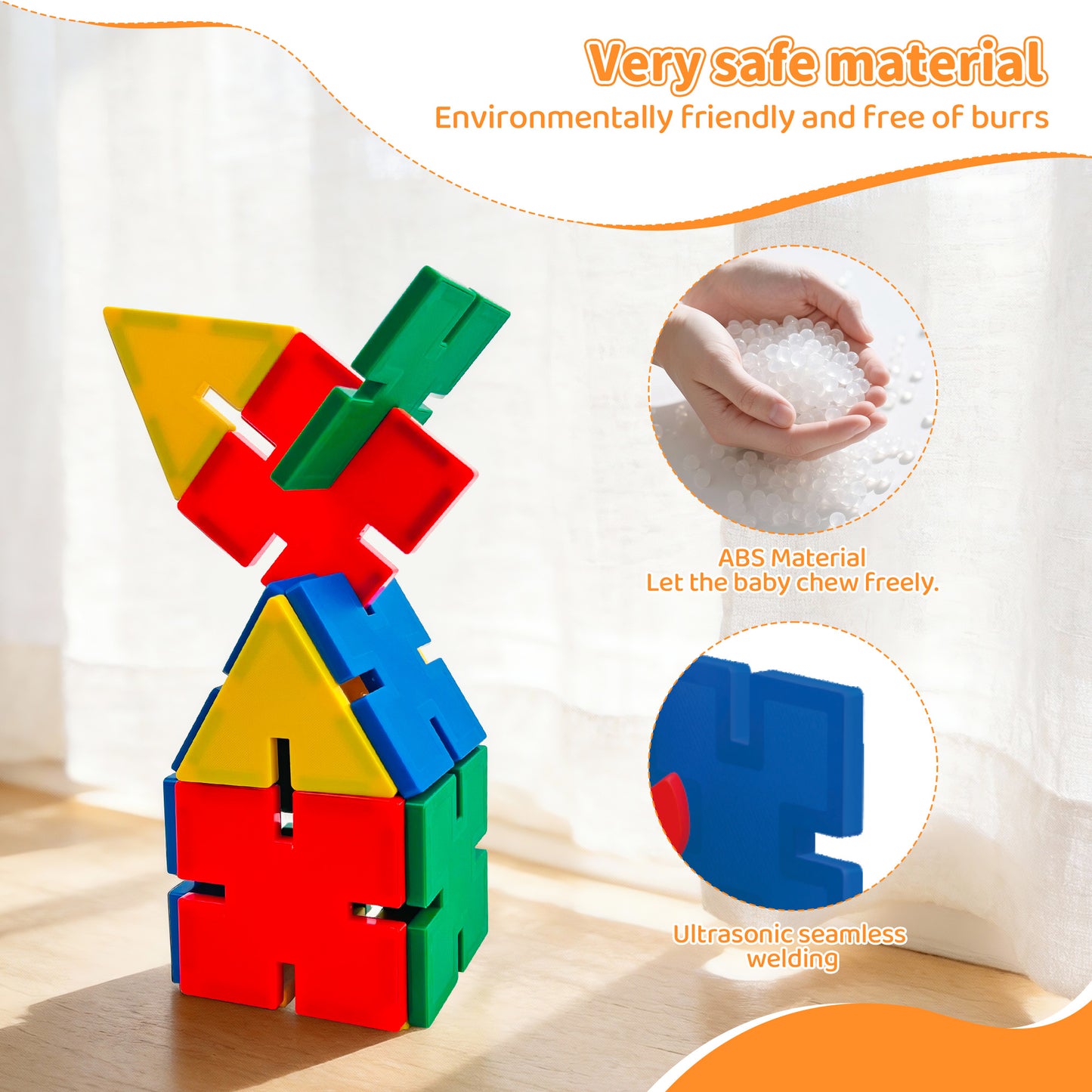 MagFlake - 2 in 1 Magnetic Tiles（58Pcs Set）