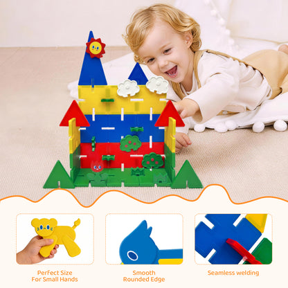MagFlake - 2 in 1 Magnetic Tiles（58Pcs Set）