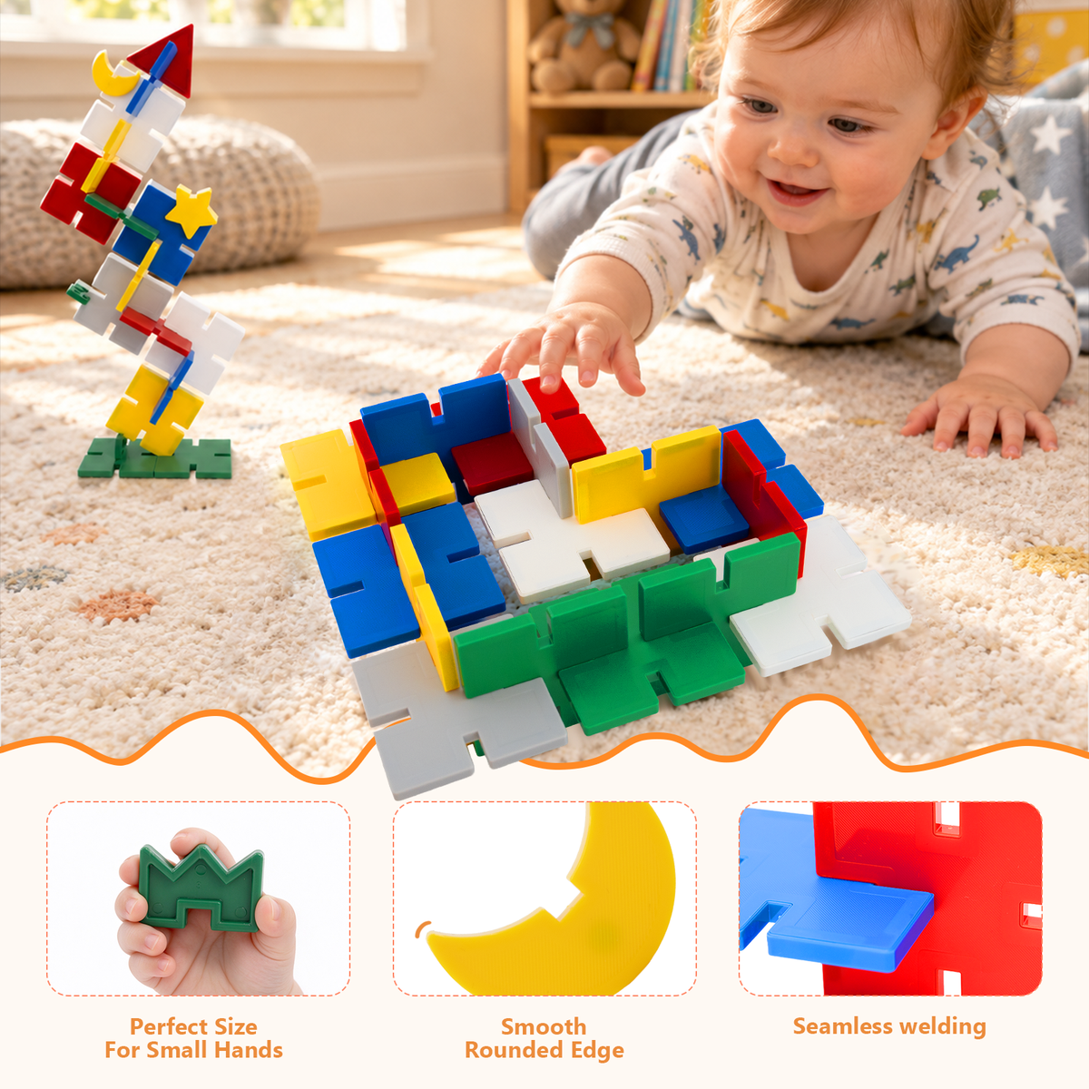 MagFlake - 2 in 1 Magnetic Tiles（32Pcs Set）