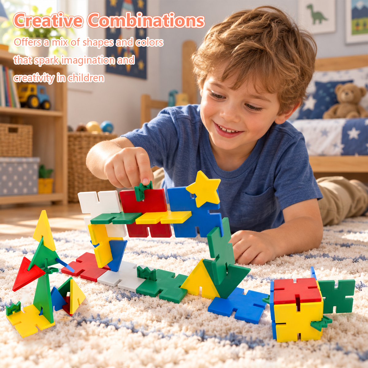 MagFlake - 2 in 1 Magnetic Tiles（32Pcs Set）