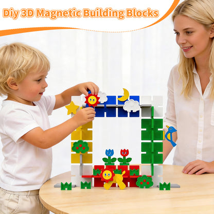 MagFlake - 2 in 1 Magnetic Tiles（58Pcs Set）