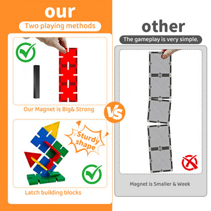 MagFlake - 2 in 1 Magnetic Tiles（32Pcs Set）